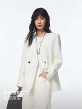 Women's V-Neck Blazer with Detachable Belt